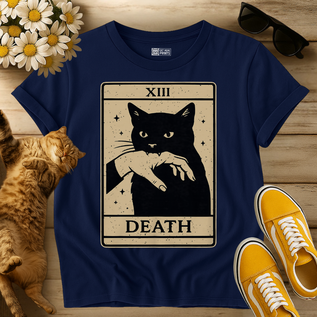 Black Cat Tarot XIII Death T-Shirt