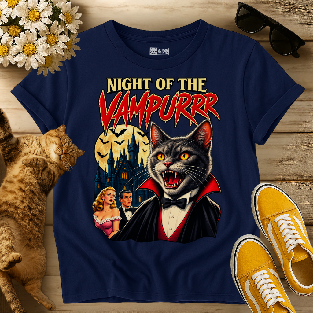 Night of the Vampurr Cat T-Shirt