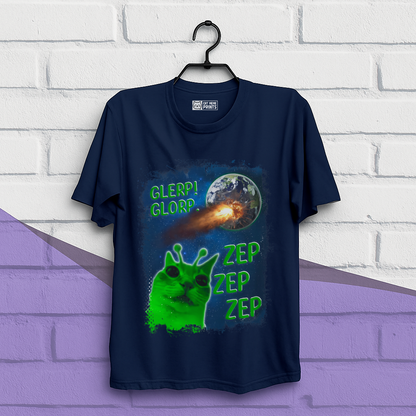 Glerp Glorp Zep Alien Cat T-Shirt