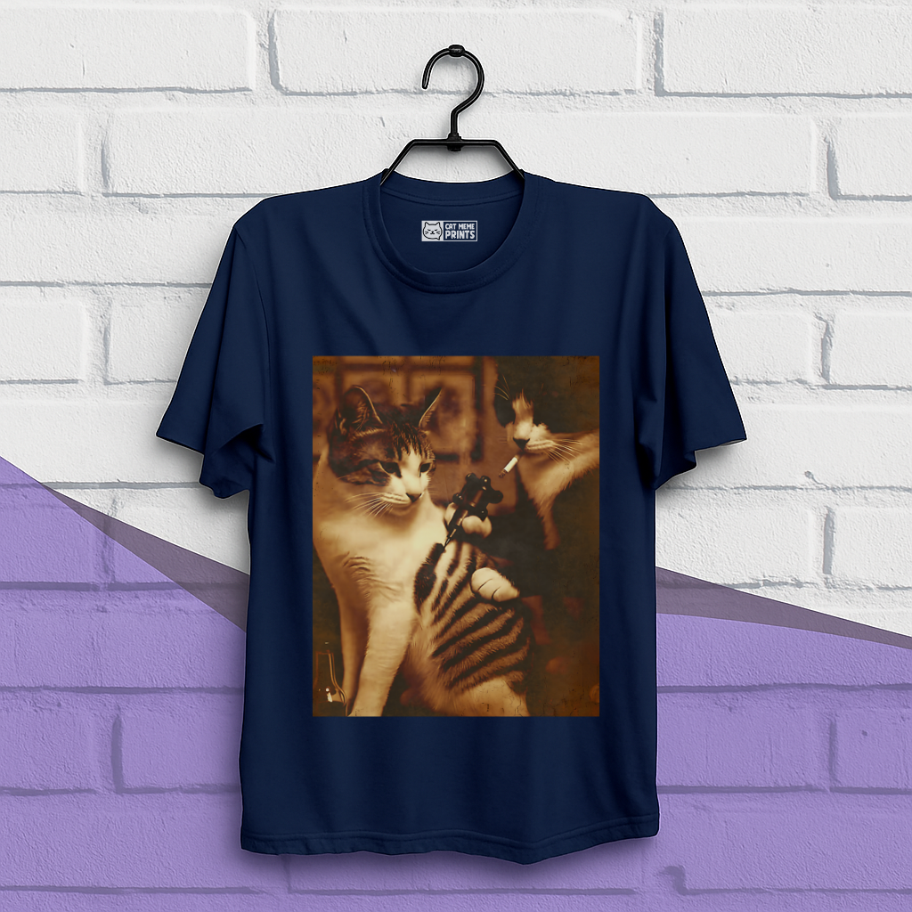 Tattoo Cat Meme T-Shirt