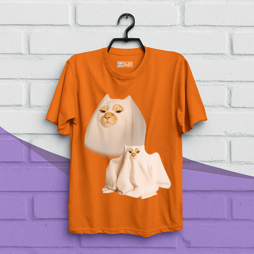 Ghost Cat Meme T-Shirt
