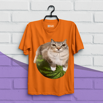 Watermelon Cat Meme T-Shirt