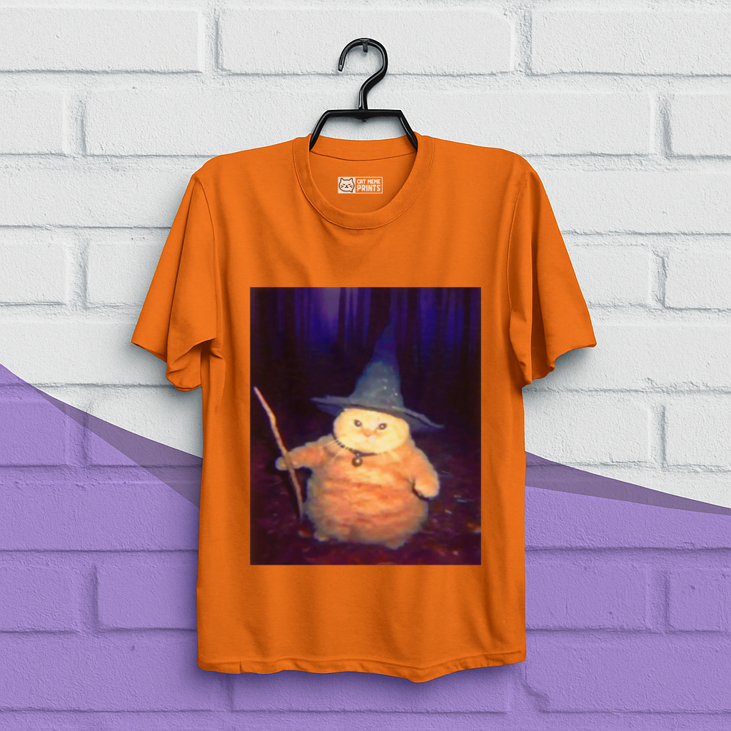 Wizard Cat Weird Halloween T-Shirt