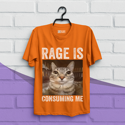 Rage is Consuming Me Cat Meme T-Shirt