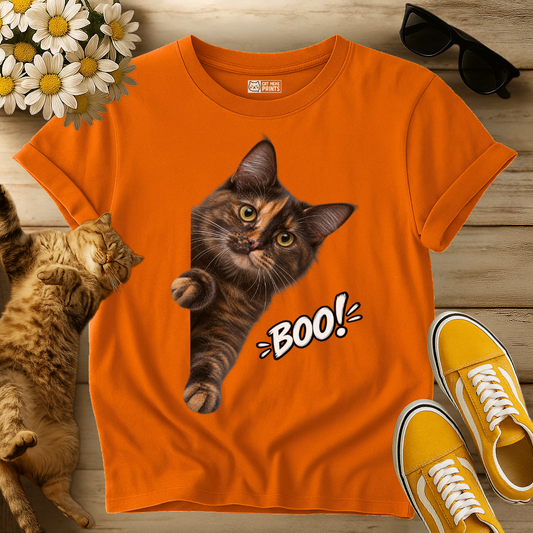 Tortoiseshell Cat Boo T-Shirt