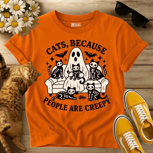 Cats Because People are Creepy T-Shirt