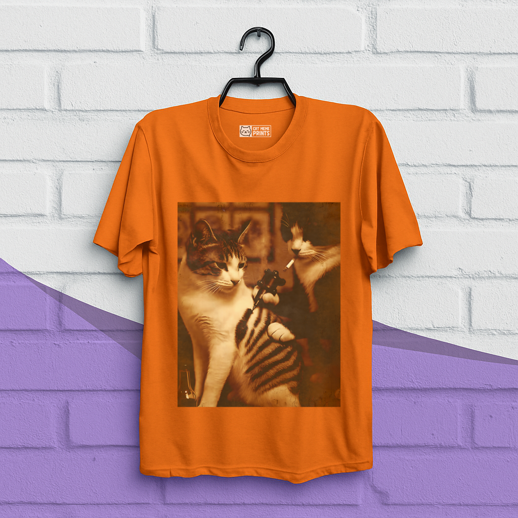 Tattoo Cat Meme T-Shirt