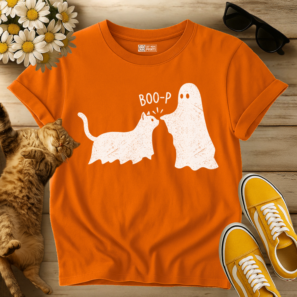 Boo-p Cat Ghost T-Shirt
