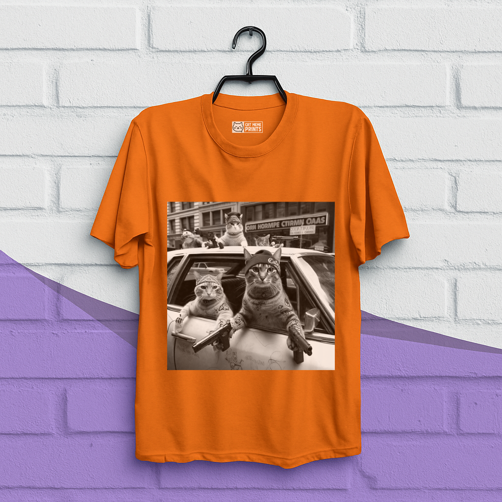 Gangster Cats Street T-Shirt