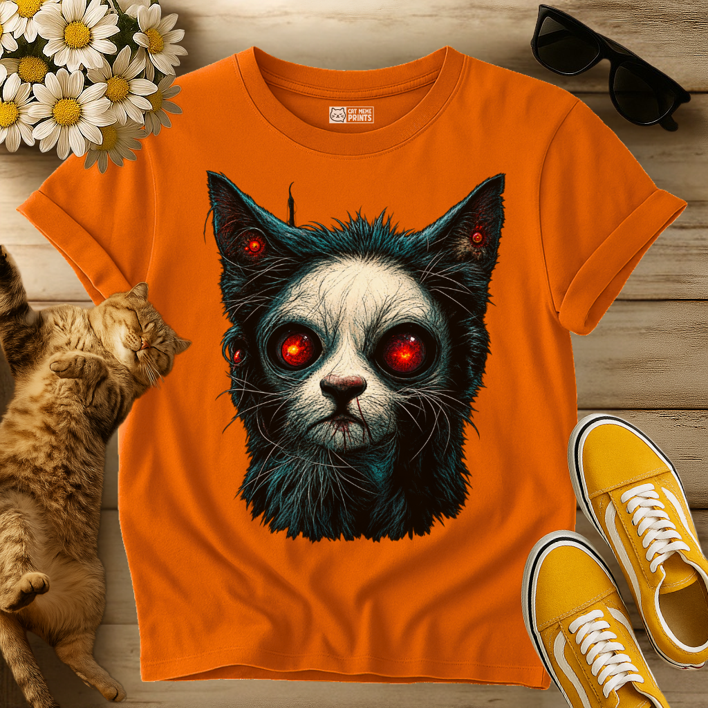 Zombie Cat Horror T-Shirt