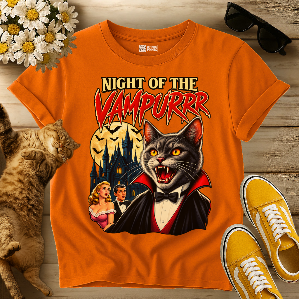 Night of the Vampurr Cat T-Shirt