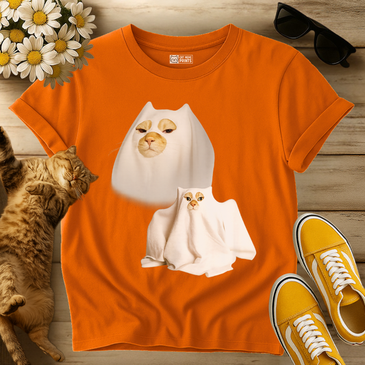Ghost Cat Halloween T-Shirt