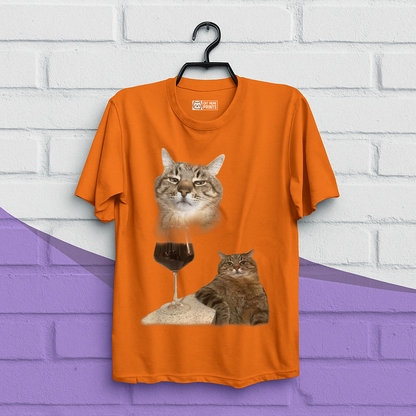 Cat Drinking Meme T-Shirt