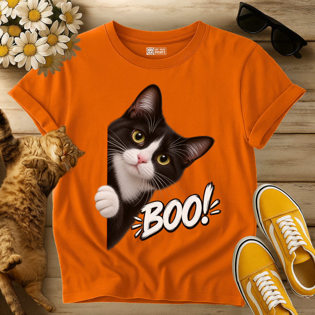 Tuxedo Cat Boo T-Shirt