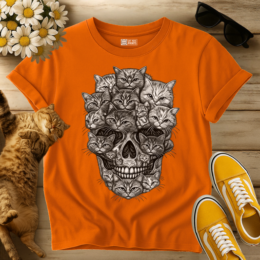 A Skull But It's Cats T-Shirt