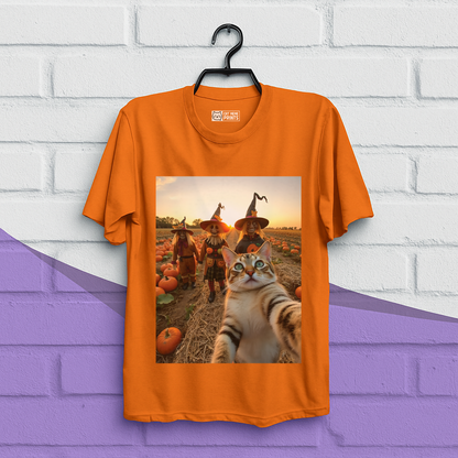 Cat Selfie with Scarecrow T-Shirt