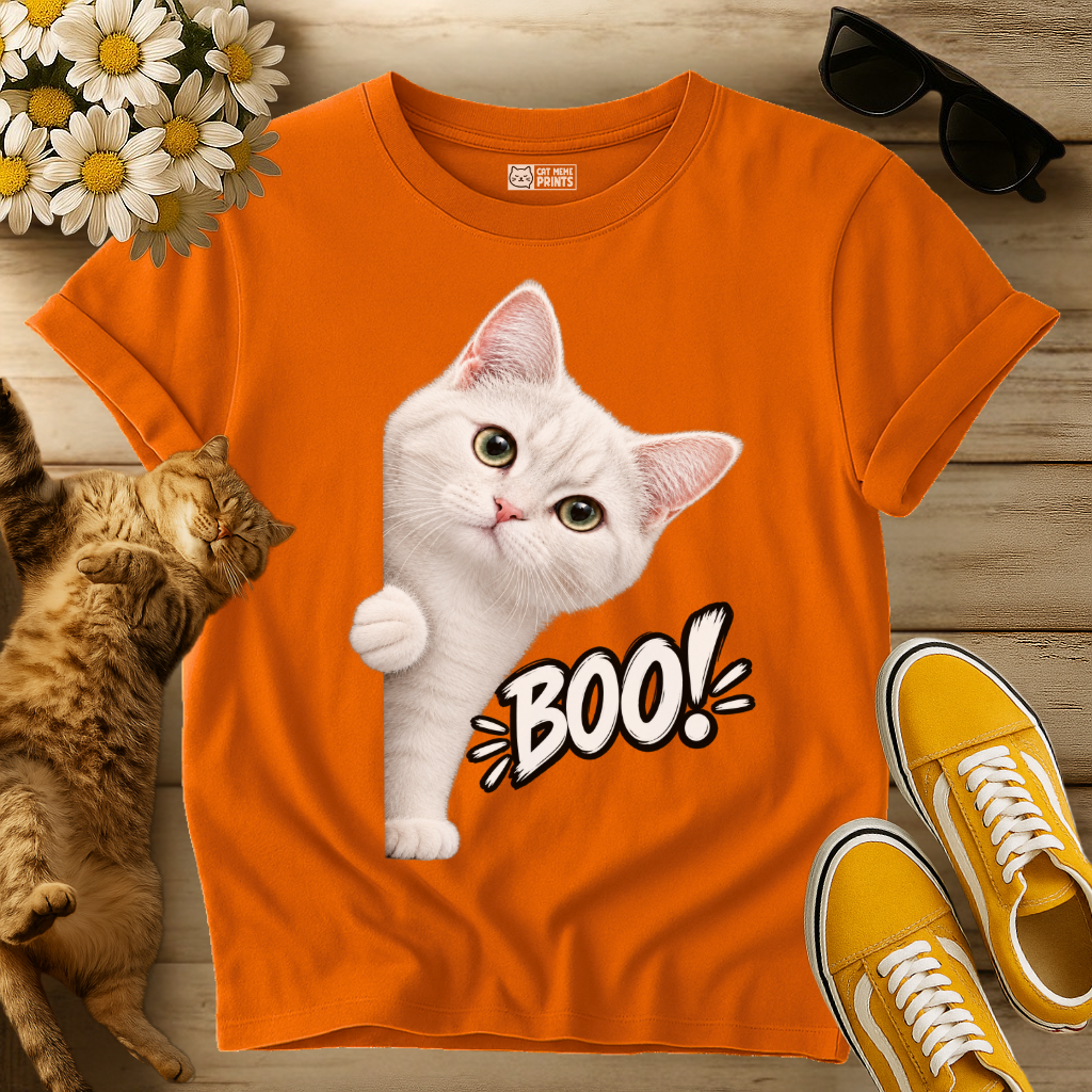 White Cat Boo T-Shirt