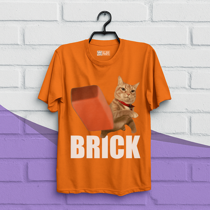 Cat Throwing Brick T-Shirt