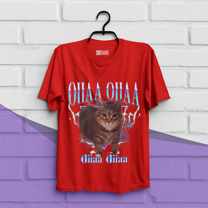 Spining Cat Oiiaa Oiiaa T-Shirt