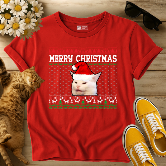Cat Merry Christmas T-Shirt