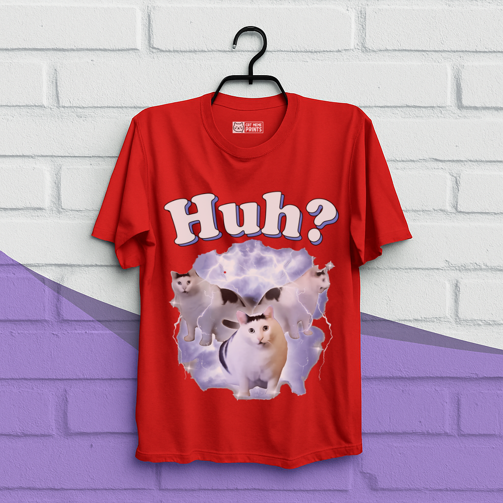 Huh Cat Meme T-Shirt