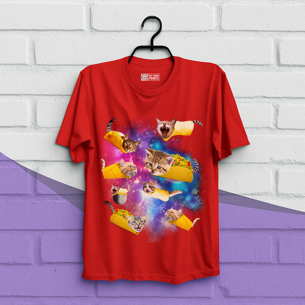 Taco Cat Space Galaxy T-Shirt
