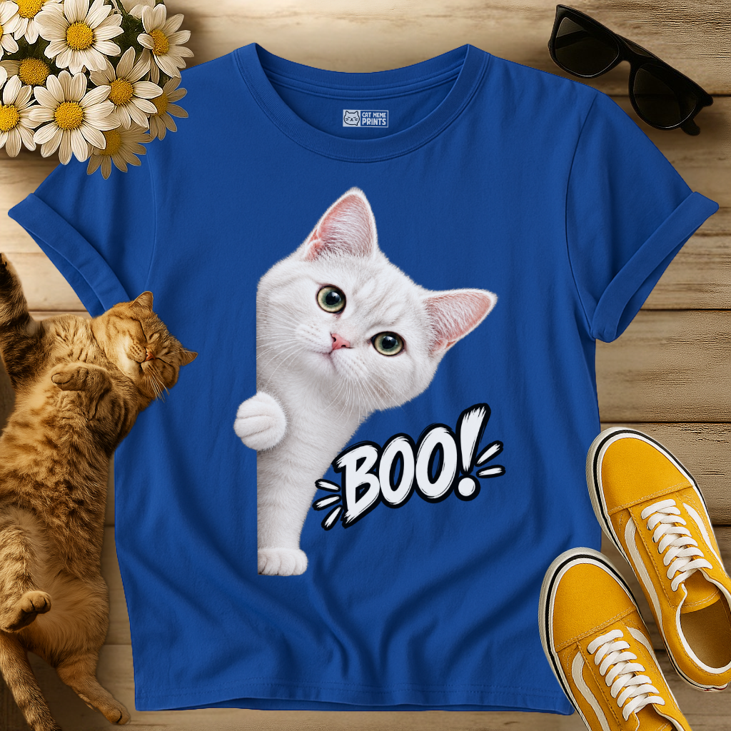 White Cat Boo T-Shirt