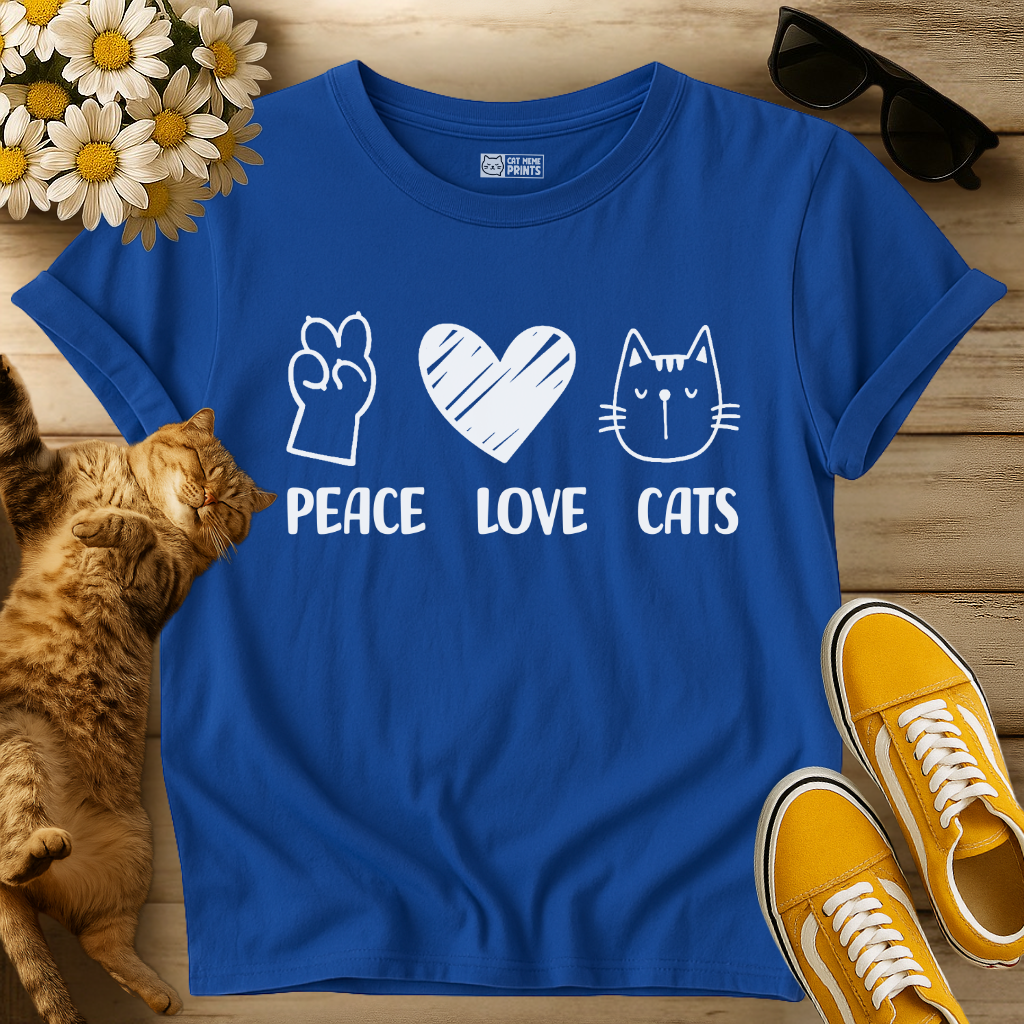 Peace Love Cats T-Shirt