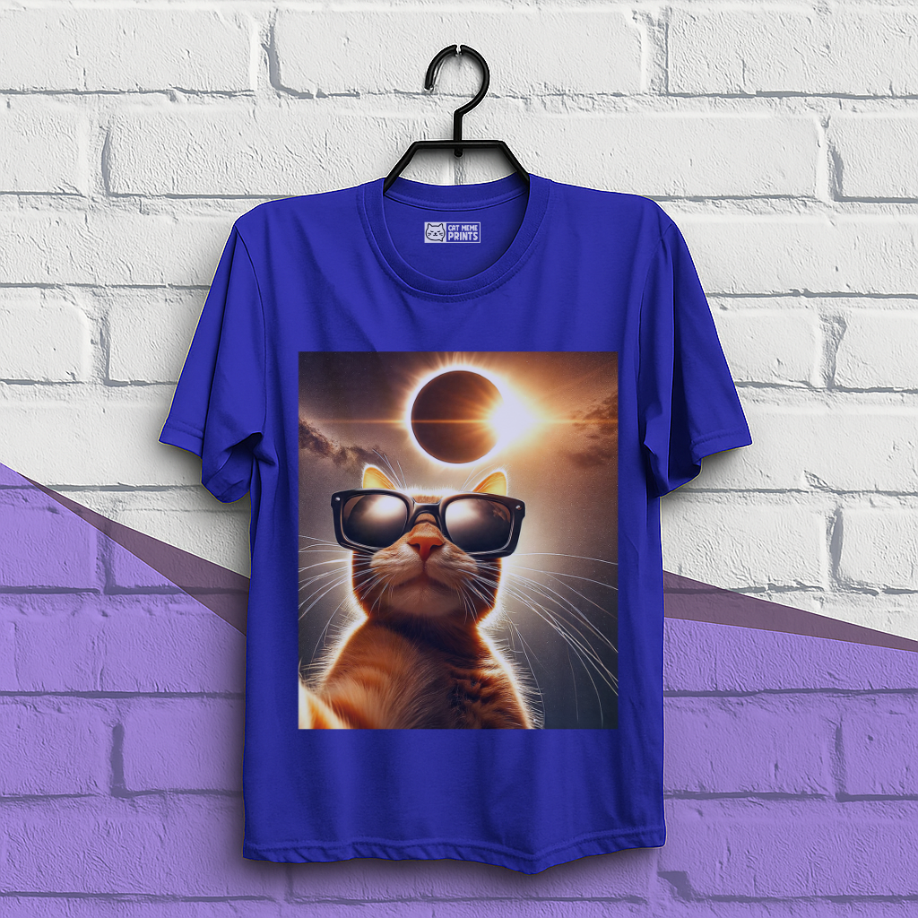 Cat Taking a Selfie with Solar T-Shirt
