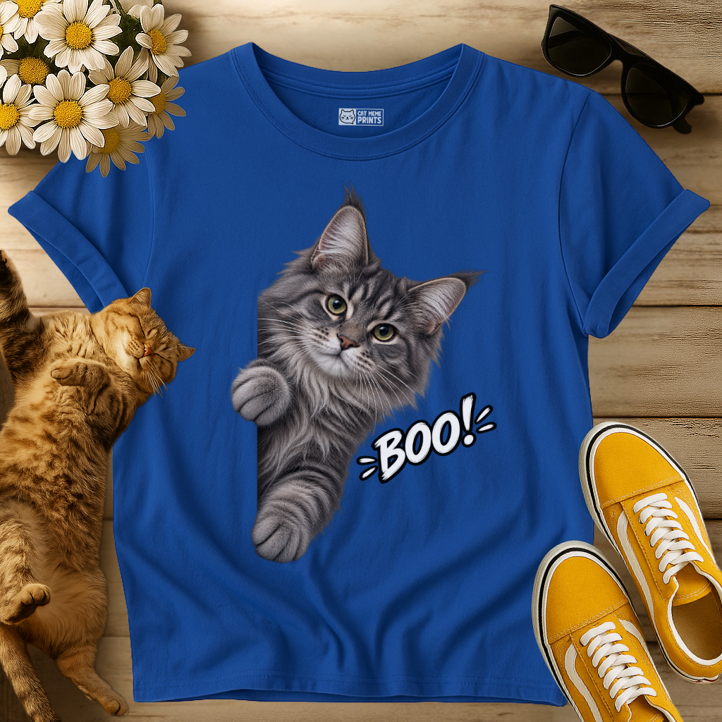 Maine Coon Cat Boo T-Shirt