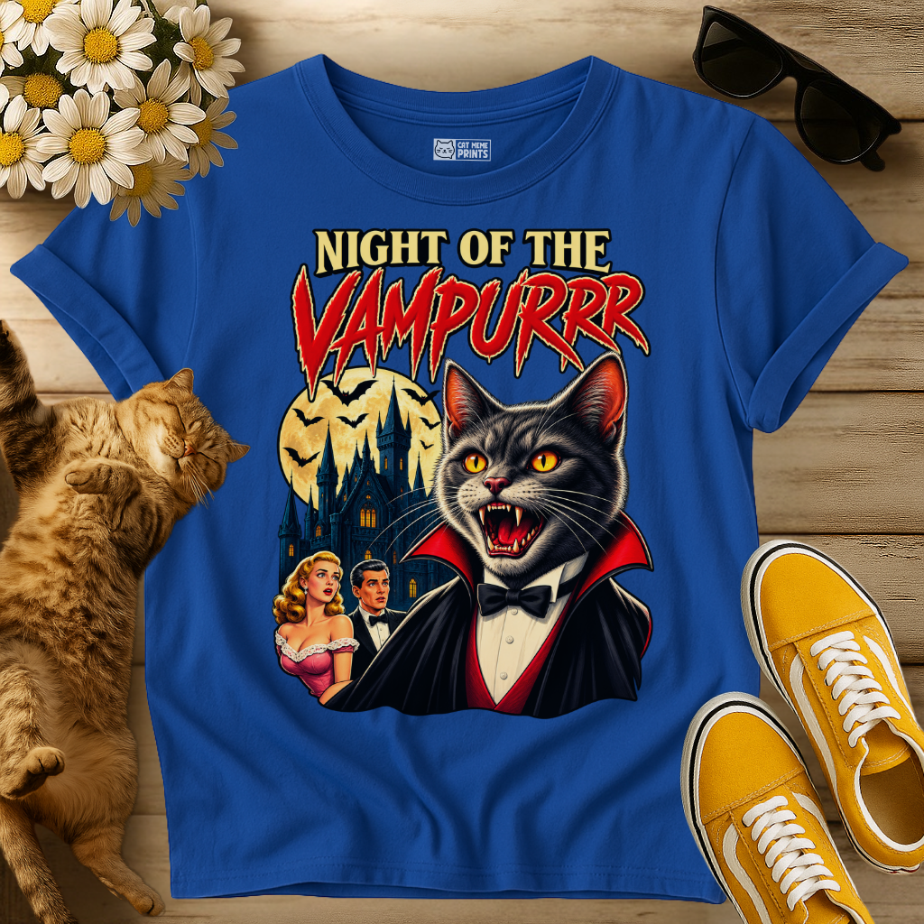 Night of the Vampurr Cat T-Shirt