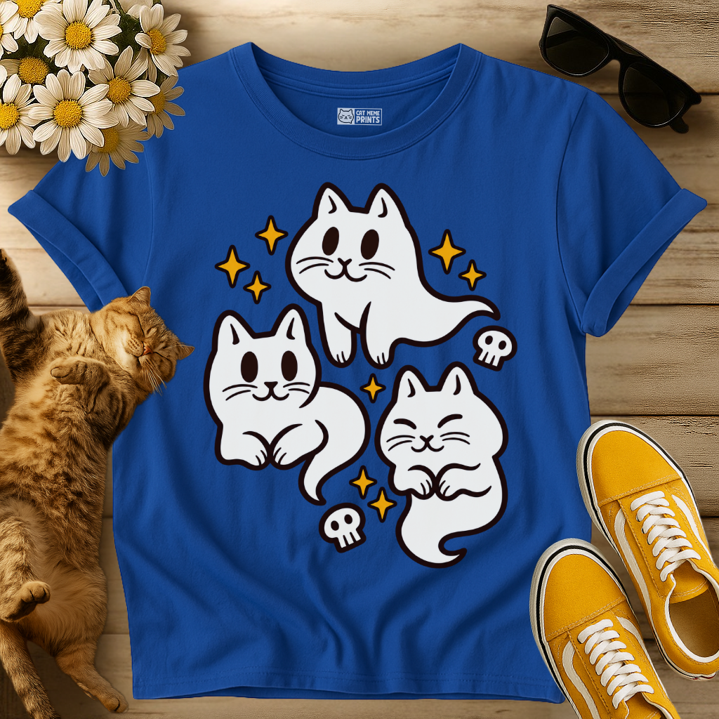 Spooky Cat Ghosts T-Shirt
