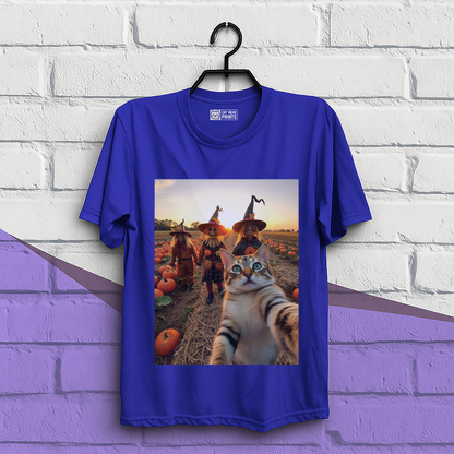 Cat Selfie with Scarecrow T-Shirt