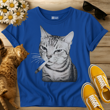 Cat Smoking Cigarette T-Shirt