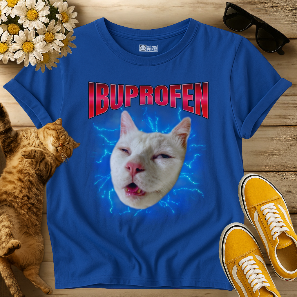 Ibuprofen Cat Meme T-Shirt