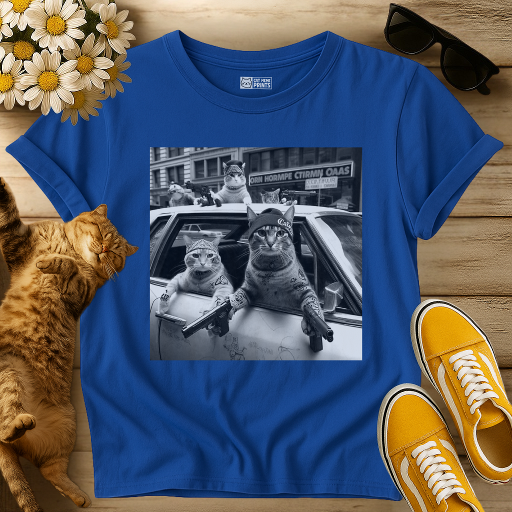 Gangster Cats Street T-Shirt