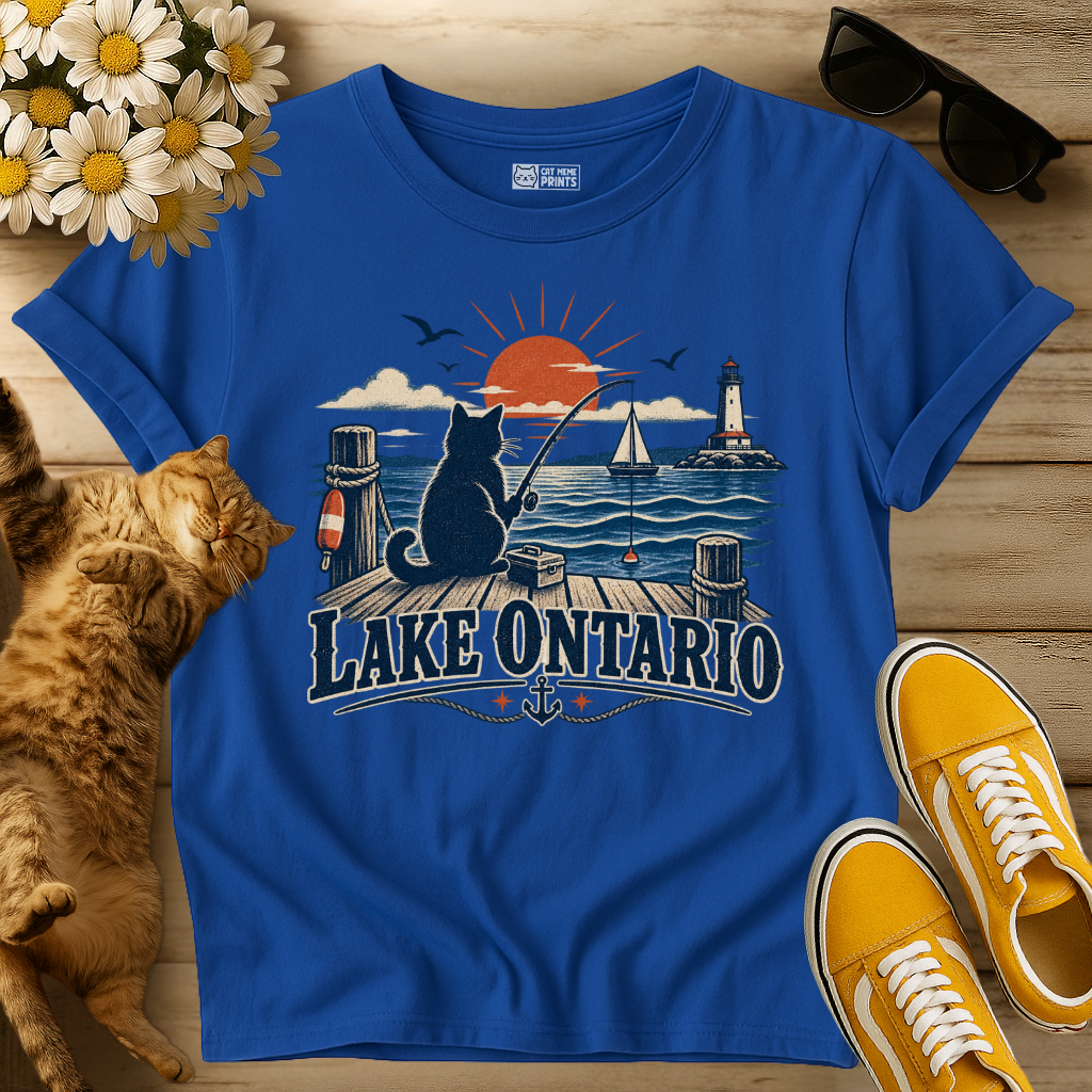 Lake Ontario Cat Fishing T-Shirt