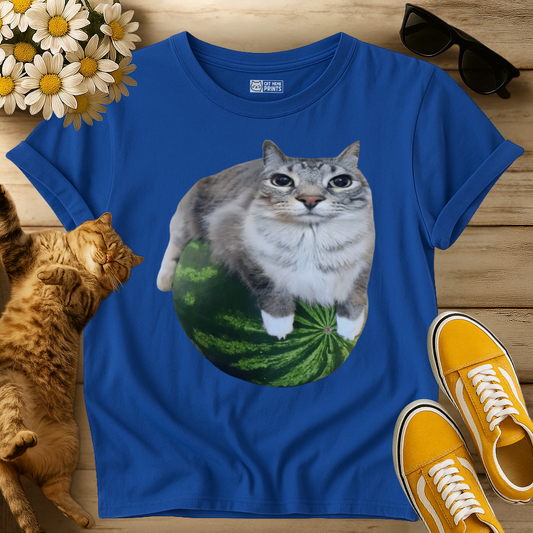 Watermelon Cat Meme T-Shirt