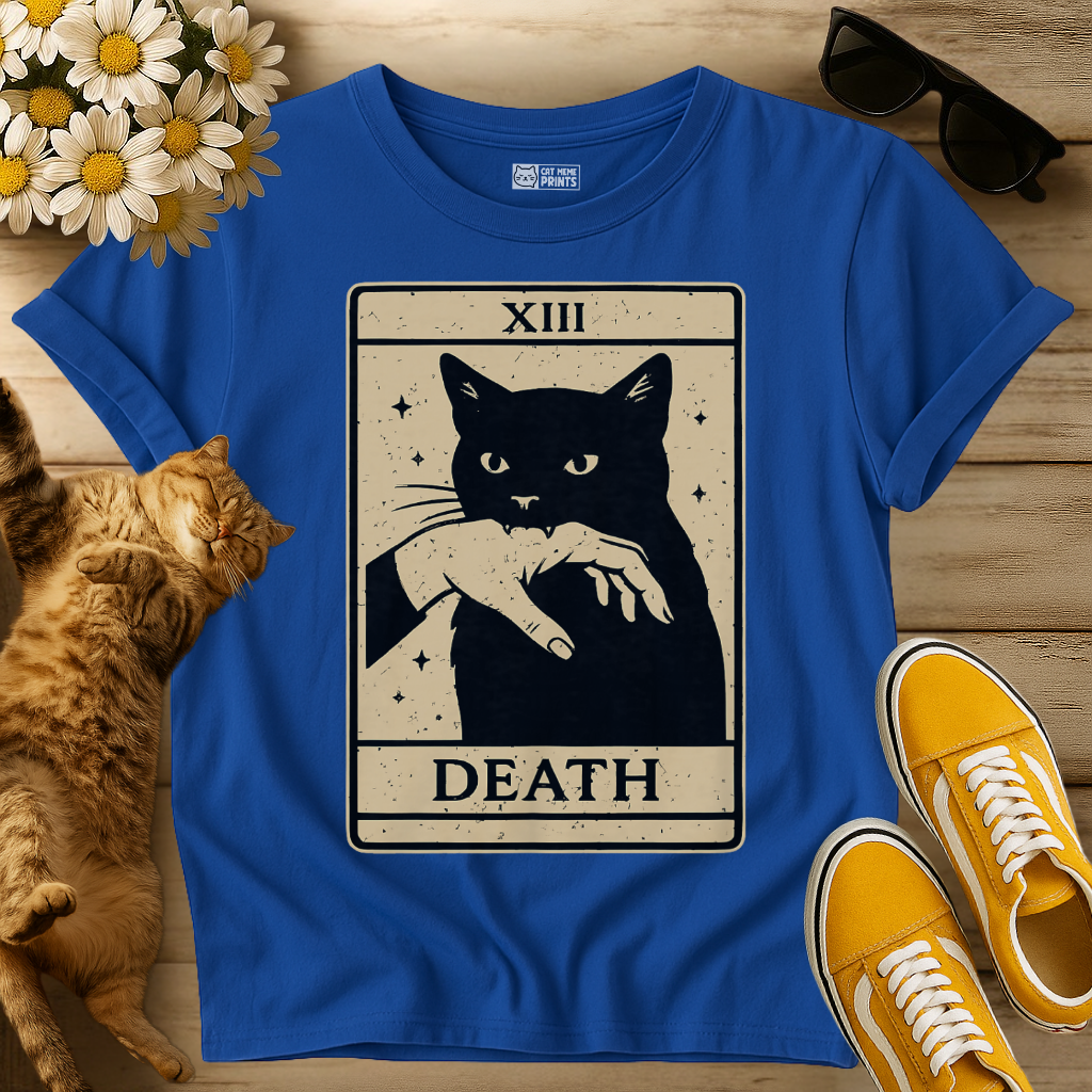 Black Cat Tarot XIII Death T-Shirt