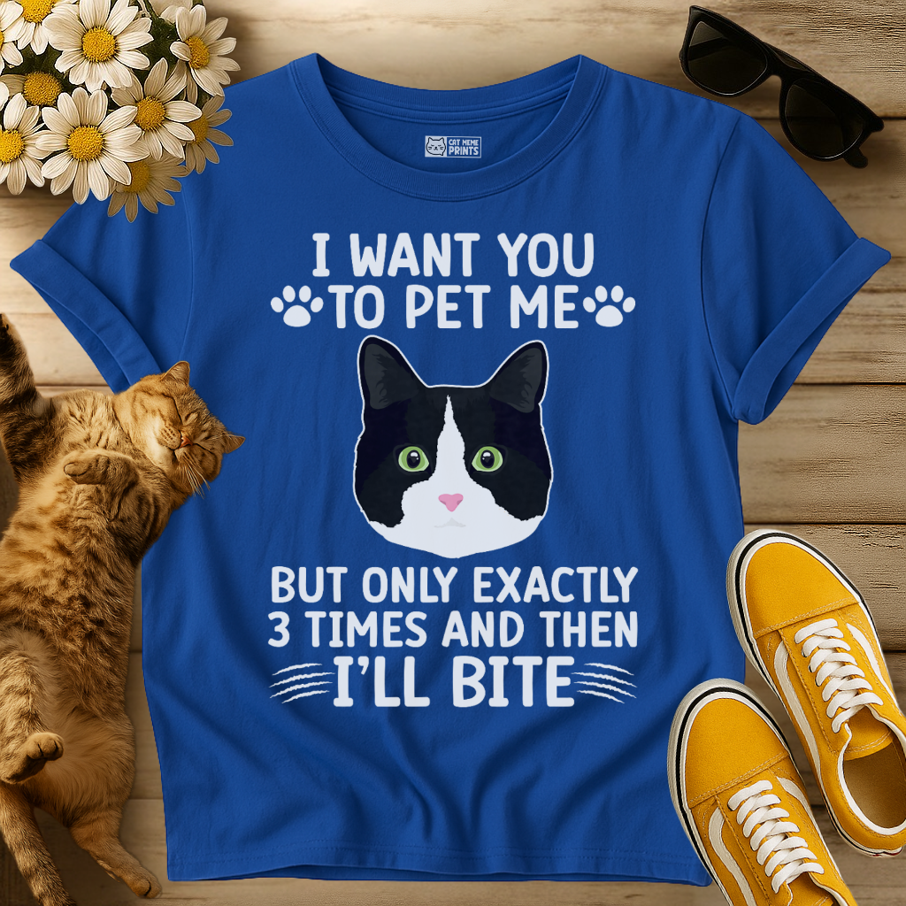 I Want You To Pet Me Texudo Cat T-Shirt