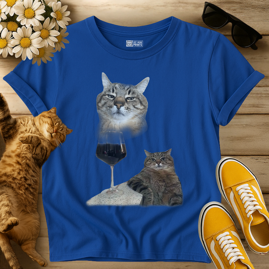 Cat Drinking Meme Selfie T-Shirt