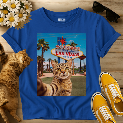 Cat Selfie Las Vegas T-Shirt