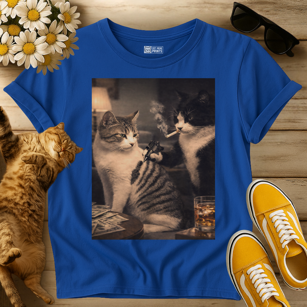 Tuxedo Cat Tattoo Artist T-Shirt