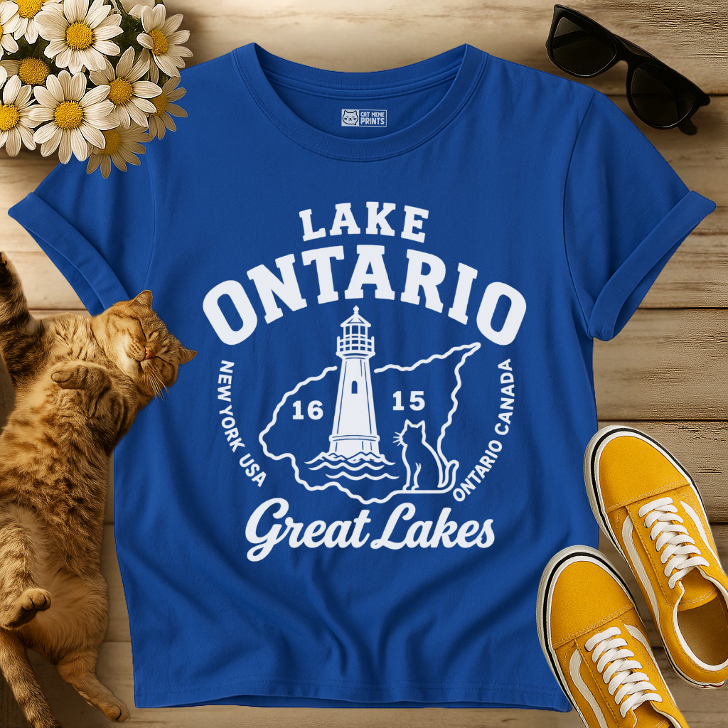 Lake Ontario Great Lakes 1615 Cat T-Shirt