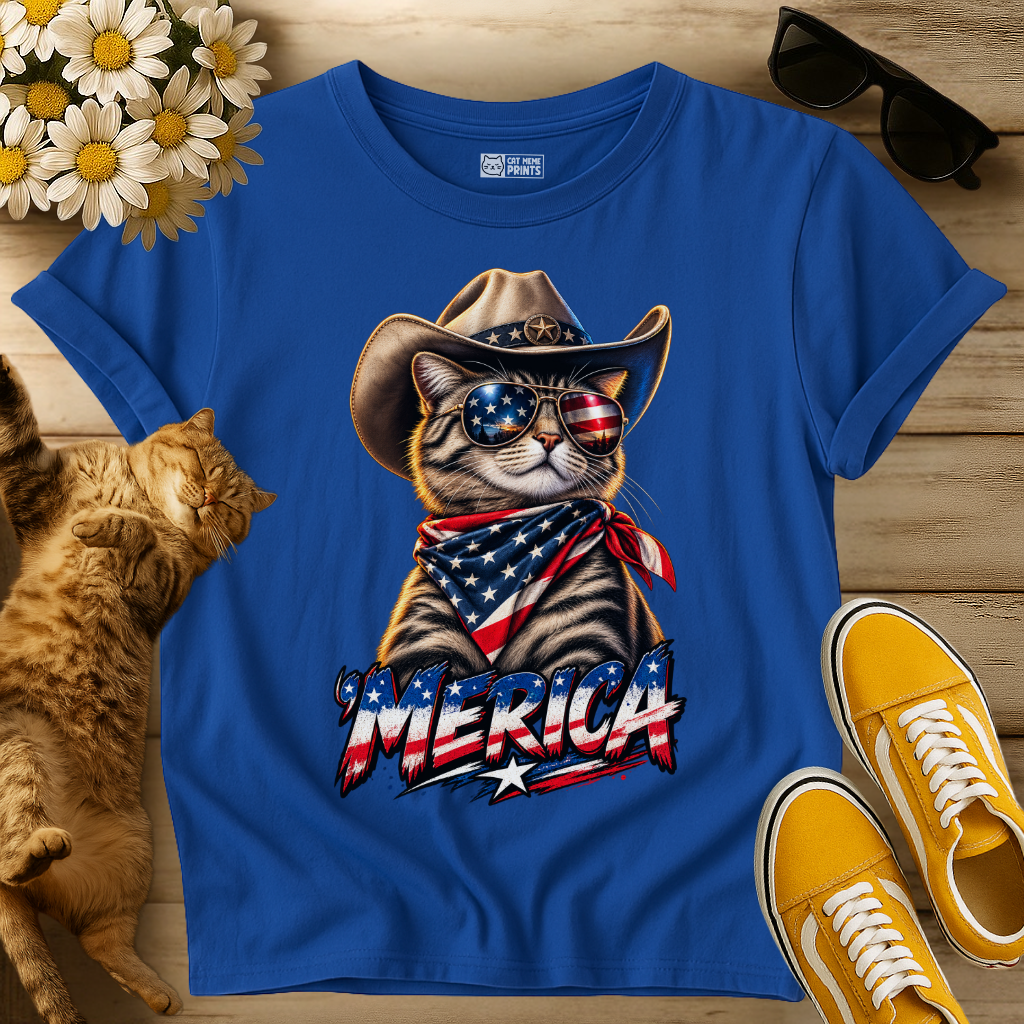 Merica Cat T-Shirt