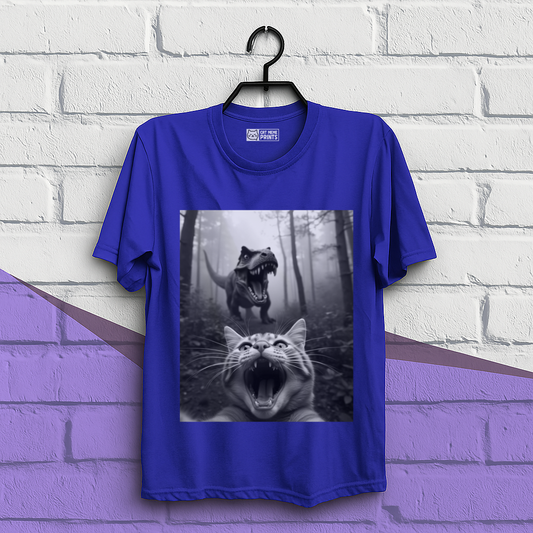 Cat Selfie With T-rex T-Shirt
