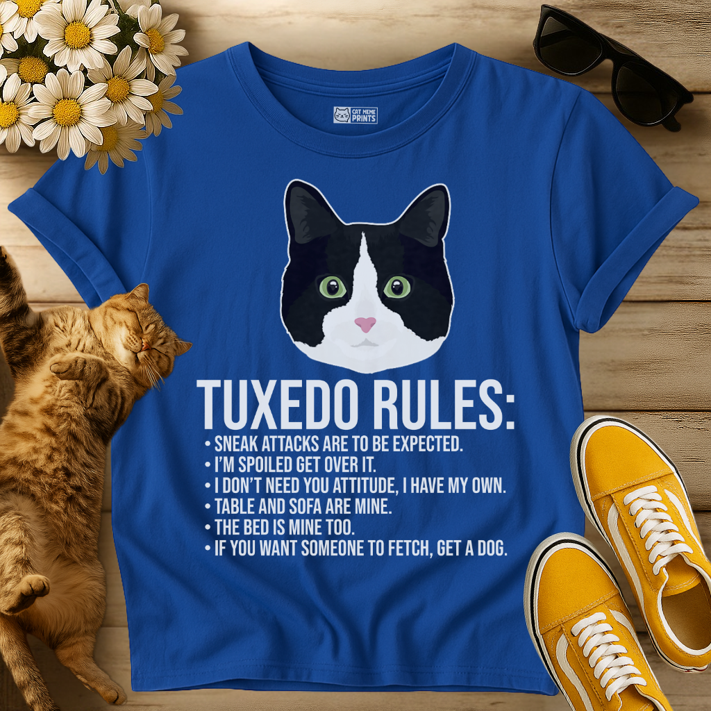 Tuxedo Cat Rules T-Shirt