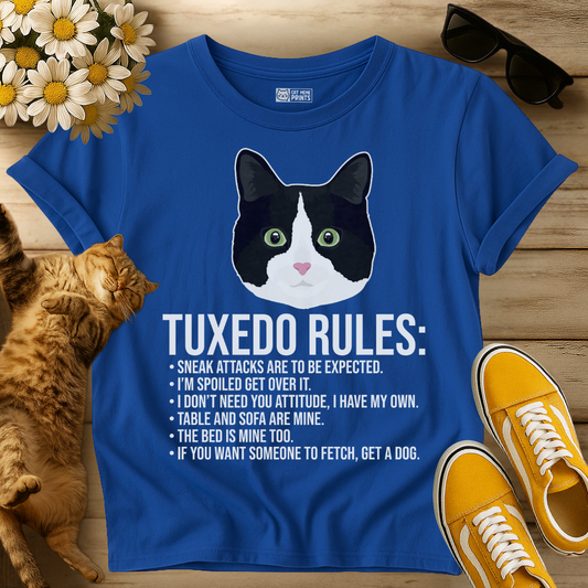 Tuxedo Cat Rules T-Shirt