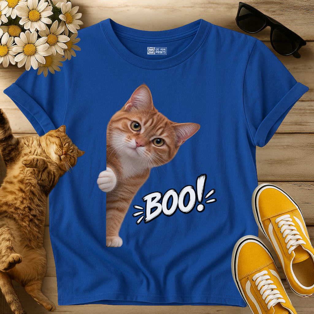 Orange Cat Boo T-Shirt