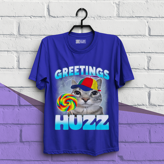 Greetings Huzz Cat T-Shirt